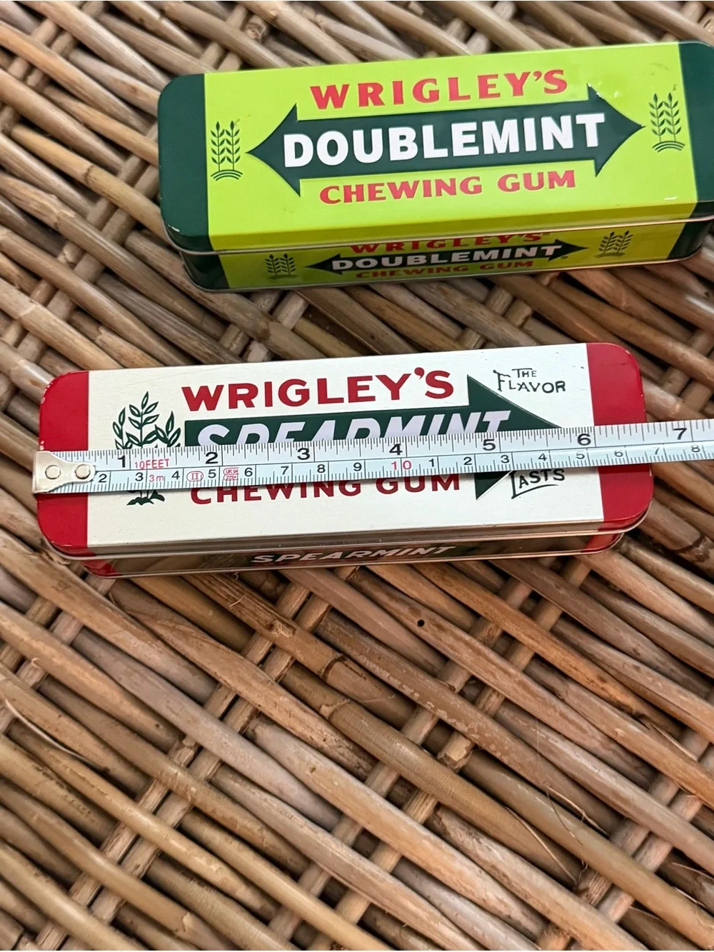 (4) Wrigley's Gum and M&M's Collectors Tins - perfect size for pencil box